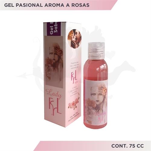 Gel Pasional aroma a rosas 75cc